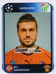 Sticker Ali Tandogan - UEFA Champions League 2010-2011 n. 194 - Panini