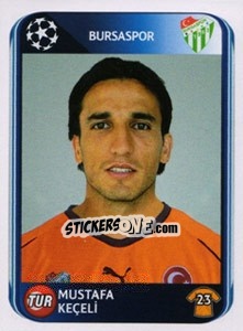 Sticker Mustafa Keçeli - UEFA Champions League 2010-2011 - Panini