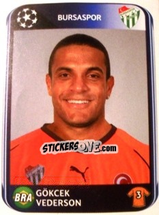 Cromo Gökcek Vederson - UEFA Champions League 2010-2011 n. 199 - Panini