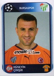 Figurina Hüseyin Çimsir - UEFA Champions League 2010-2011 - Panini