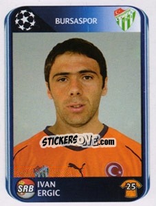 Sticker Ivan Ergic - UEFA Champions League 2010-2011 - Panini
