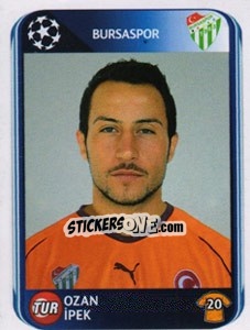 Sticker Ozan ípek - UEFA Champions League 2010-2011 - Panini