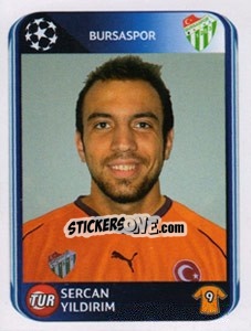 Sticker Sercan Yildirim - UEFA Champions League 2010-2011 - Panini