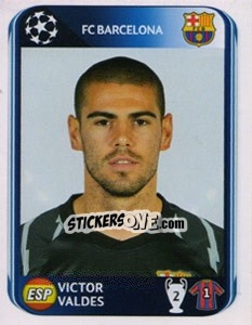 Sticker Victor Valdes - UEFA Champions League 2010-2011 n. 210 - Panini