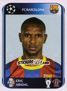 Sticker Eric Abidal - UEFA Champions League 2010-2011 n. 213 - Panini
