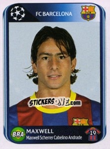 Sticker Maxwell - UEFA Champions League 2010-2011 n. 214 - Panini