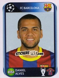 Sticker Dani Alves - UEFA Champions League 2010-2011 n. 215 - Panini