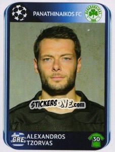 Sticker Alexandros Tzorvas - UEFA Champions League 2010-2011 - Panini