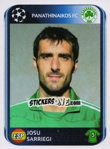 Sticker Josu Sarriegi - UEFA Champions League 2010-2011 n. 229 - Panini