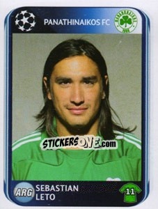 Sticker Sebastian Leto - UEFA Champions League 2010-2011 - Panini