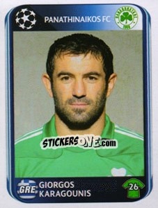 Cromo Giorgos Karagounis - UEFA Champions League 2010-2011 - Panini