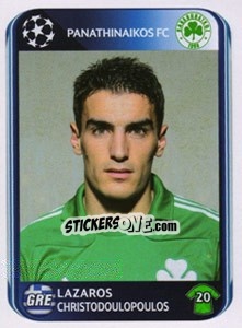 Figurina Lazaros Christodoulopoulos - UEFA Champions League 2010-2011 - Panini