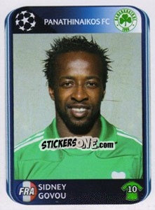 Sticker Sidney Govou - UEFA Champions League 2010-2011 n. 241 - Panini