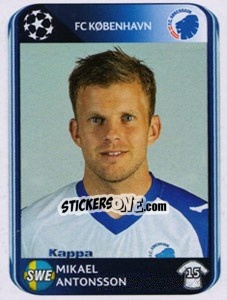Sticker Mikael Antonsson - UEFA Champions League 2010-2011 n. 247 - Panini