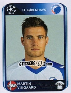 Sticker Martin Vingaard - UEFA Champions League 2010-2011 n. 254 - Panini