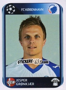 Sticker Jesper Grønkjær - UEFA Champions League 2010-2011 n. 256 - Panini