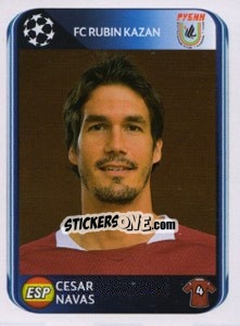 Sticker Cesar Navas - UEFA Champions League 2010-2011 - Panini