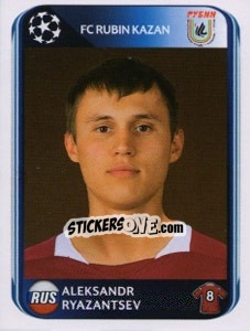 Sticker Aleksandr Ryazantsev - UEFA Champions League 2010-2011 - Panini