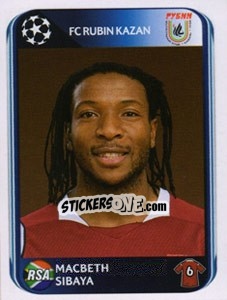 Sticker Macbeth Sibaya - UEFA Champions League 2010-2011 n. 273 - Panini