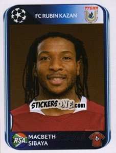 Cromo Macbeth Sibaya - UEFA Champions League 2010-2011 - Panini