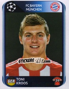 Sticker Toni Kroos - UEFA Champions League 2010-2011 n. 287 - Panini