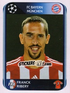 Sticker Franck Ribéry - UEFA Champions League 2010-2011 n. 288 - Panini