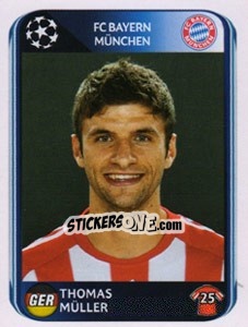 Sticker Thomas Müller - UEFA Champions League 2010-2011 n. 291 - Panini