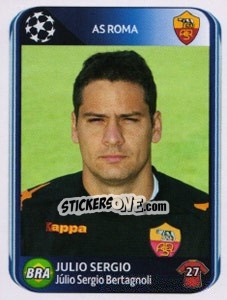 Sticker Julio Sergio - UEFA Champions League 2010-2011 n. 295 - Panini