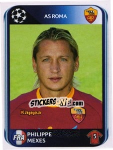 Sticker Philippe Mexes - UEFA Champions League 2010-2011 n. 296 - Panini