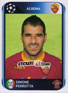 Sticker Simone Perrotta - UEFA Champions League 2010-2011 - Panini