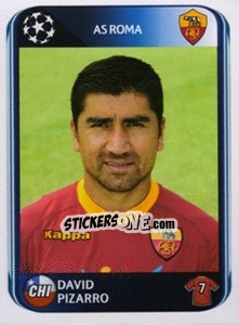 Sticker David Pizarro - UEFA Champions League 2010-2011 n. 304 - Panini