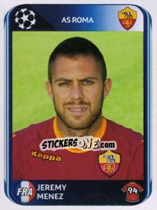 Sticker Jeremy Menez - UEFA Champions League 2010-2011 n. 306 - Panini