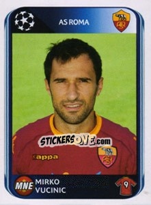 Sticker Mirko Vucinic - UEFA Champions League 2010-2011 n. 308 - Panini