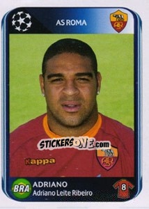 Sticker Adriano - UEFA Champions League 2010-2011 n. 309 - Panini