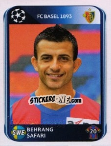 Sticker Behrang Safari - UEFA Champions League 2010-2011 - Panini