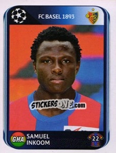 Sticker Samuel Inkoom - UEFA Champions League 2010-2011 n. 316 - Panini