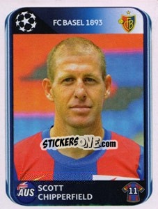 Sticker Scott Chipperfield - UEFA Champions League 2010-2011 n. 318 - Panini