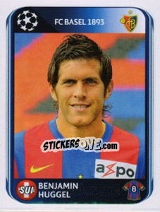 Sticker Benjamin Huggel - UEFA Champions League 2010-2011 n. 319 - Panini