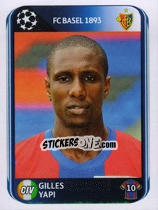 Cromo Gilles Yapi - UEFA Champions League 2010-2011 - Panini