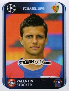 Sticker Valentin Stocker - UEFA Champions League 2010-2011 - Panini