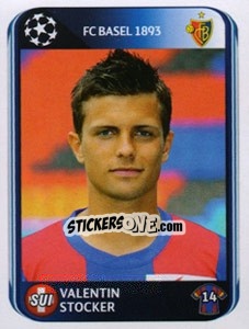 Sticker Valentin Stocker - UEFA Champions League 2010-2011 n. 321 - Panini