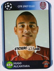 Sticker Hugo Alcantara - UEFA Champions League 2010-2011 n. 332 - Panini