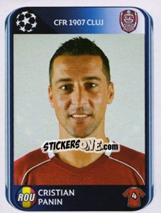 Sticker Cristian Panin - UEFA Champions League 2010-2011 n. 333 - Panini