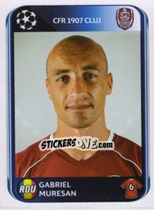 Sticker Gabriel Muresan - UEFA Champions League 2010-2011 n. 337 - Panini