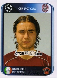 Sticker Roberto de Zerbi - UEFA Champions League 2010-2011 n. 341 - Panini