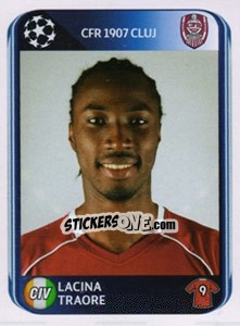 Sticker Lacina Traore - UEFA Champions League 2010-2011 n. 343 - Panini