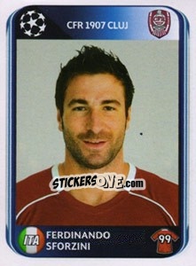 Sticker Ferdinando Sforzini - UEFA Champions League 2010-2011 n. 344 - Panini
