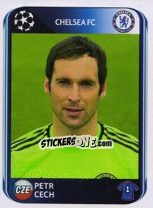 Sticker Petr Cech - UEFA Champions League 2010-2011 n. 346 - Panini