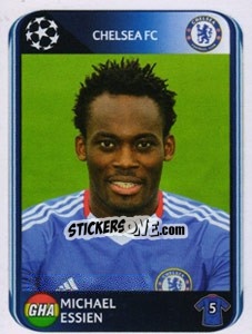 Cromo Michael Essien - UEFA Champions League 2010-2011 - Panini