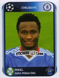 Sticker John Obi Mikel - UEFA Champions League 2010-2011 - Panini